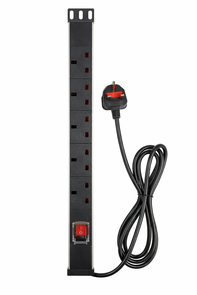 PDU 6 WAY-13A (Aluminum-ألمونيوم)